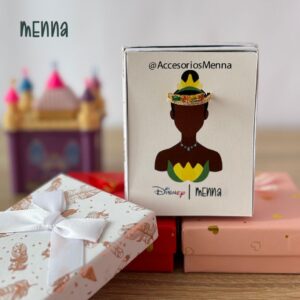 Anillo de Corona de Princesa Tiana (película La Princesa y el Sapo)