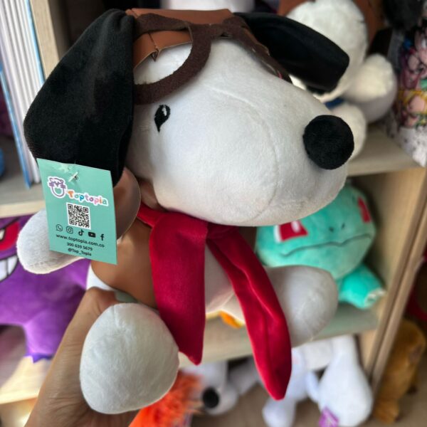 Peluche Snoopy aviador tierno y suave, ideal para coleccionistas