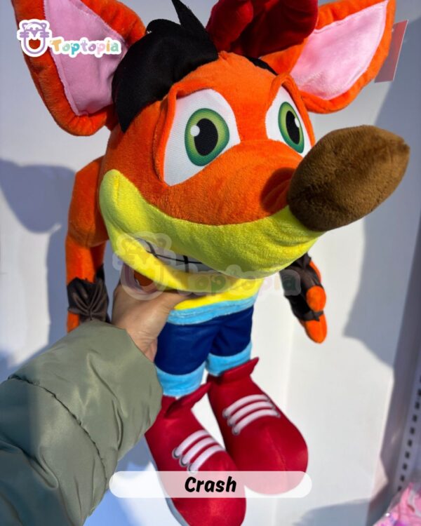 Figura de peluche Crash Bandicoot – accesorio gamer en tela de alta calidad
