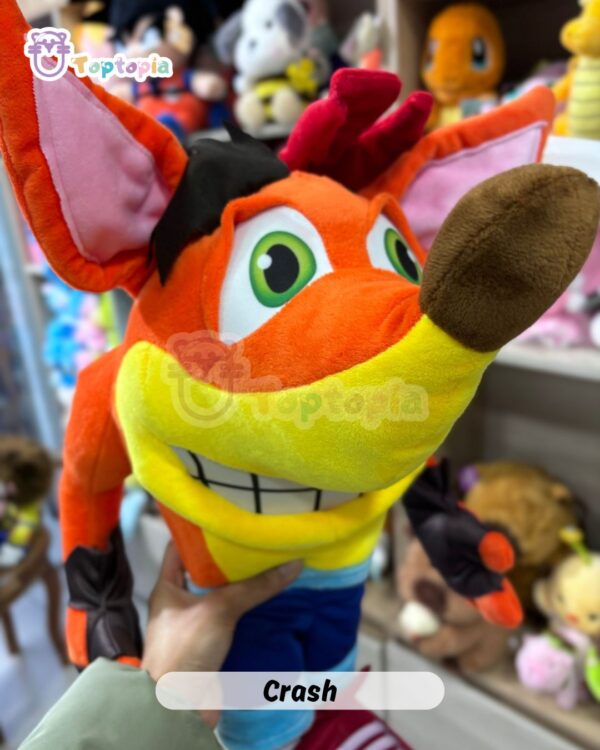 Crash Bandicoot peluche suave ideal para gamers y amantes de PlayStation