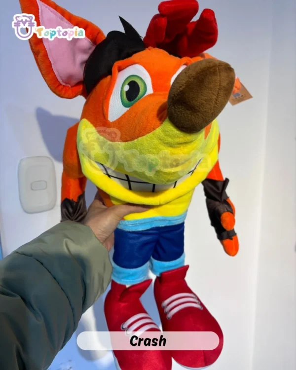 Peluche de Crash Bandicoot – personaje de videojuego clásico y divertido
