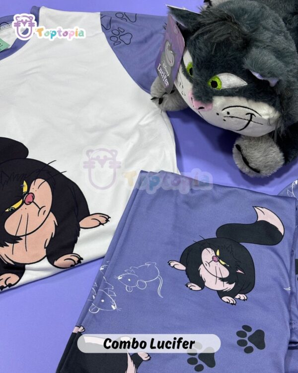 conjunto de pijamas temáticas con diseños de Minecraft, Lucifer y más
