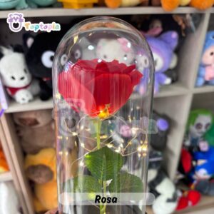 Rosa Eterna Con Luz Led