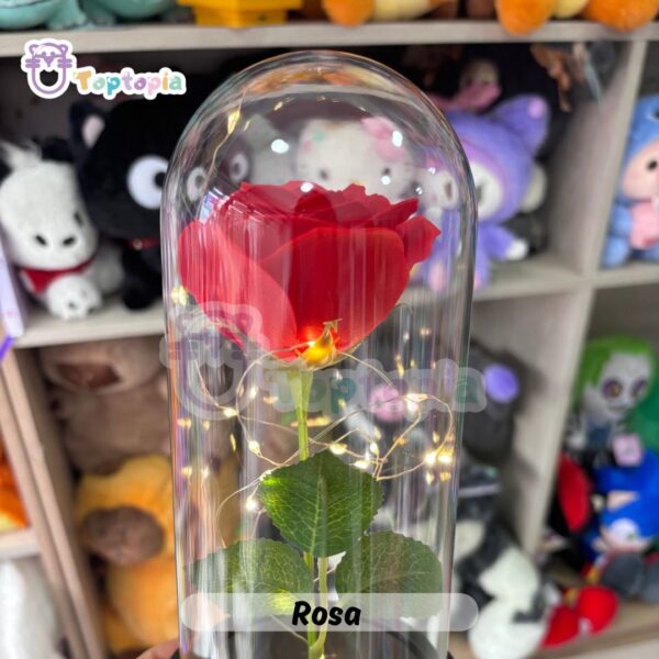 Rosa Eterna Con Luz Led