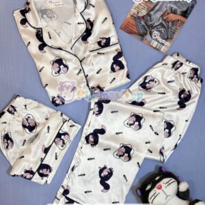 pijama seda lucifer shotr y pantalon